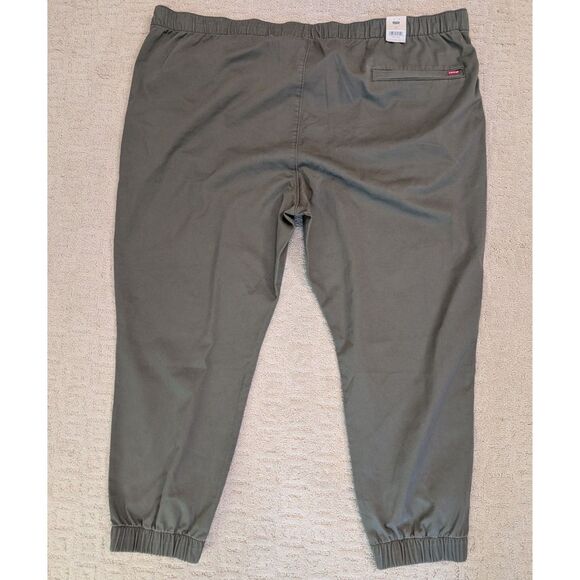 NWT Levi's XX Chino Joggers Pant Mens 3X 3XL XXXL Olive Green Drawstring Stretch - Picture 2 of 11